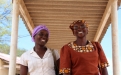 Dorcas Mpofu and Rosemary Masina at the one stop centre in Gwanda